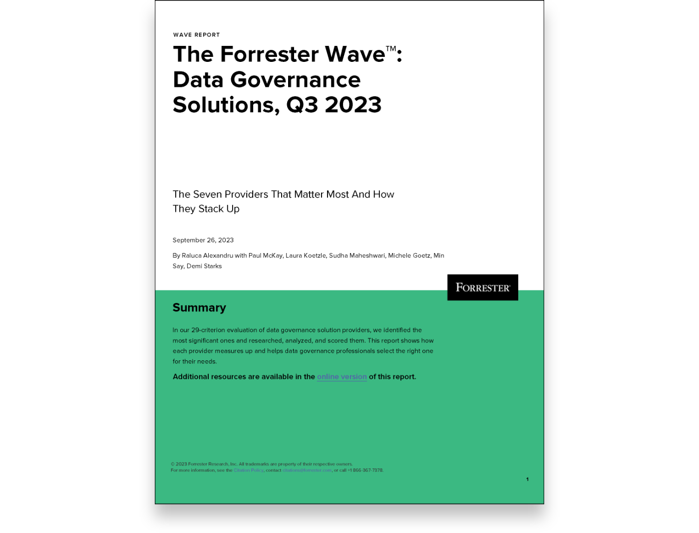 Collibra Recognized As A Leader In The Forrester Wave™: Data Governance ...