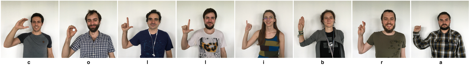 The Brussels team spells 'Collibra' in sign language